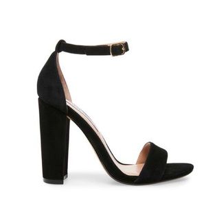Steve Madden Carson Black Suede Sandal